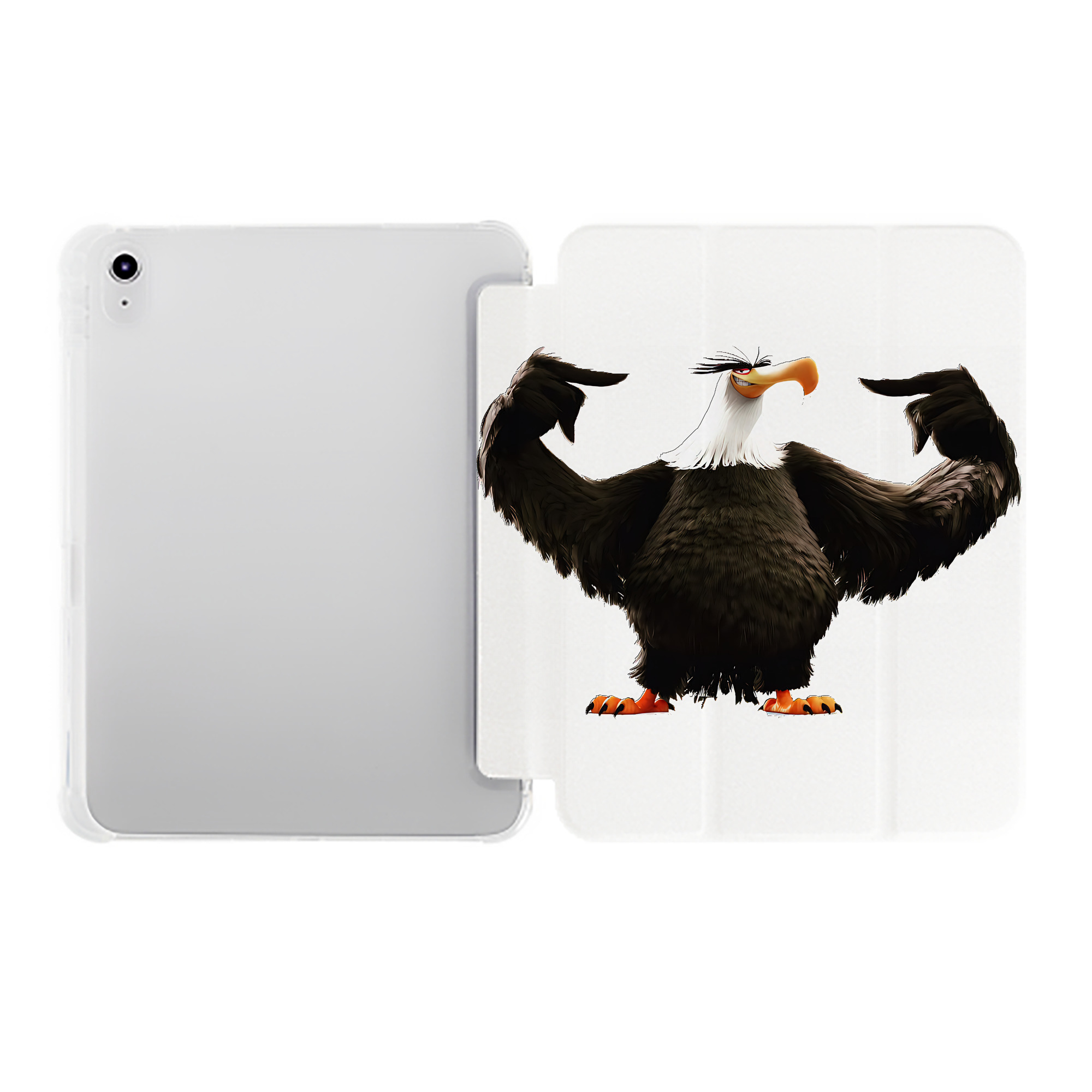 （画像用） Angry Birds アングリーバード IPad ケース ペン収納付き 三つ折りスタンド PUレザー×シリコン 対応機種9.5/10.5/10.9インチ